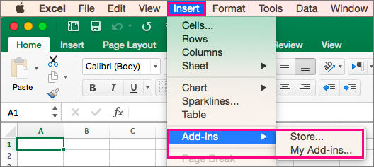 download addons for excel for mac